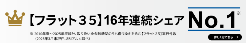 SBIアルヒflat35 16年連続No.1バナー