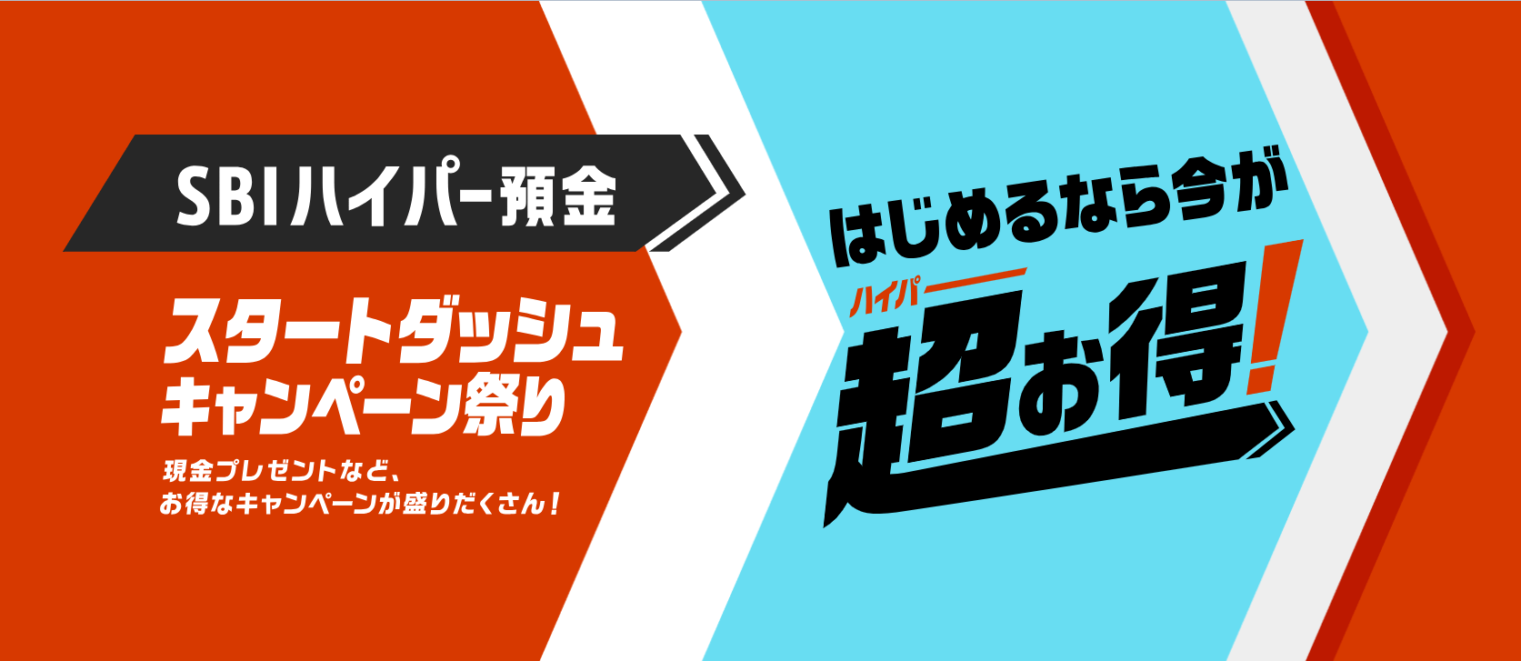 SBIハイパー預金 スタートダッシュキャンペーン祭りバナー