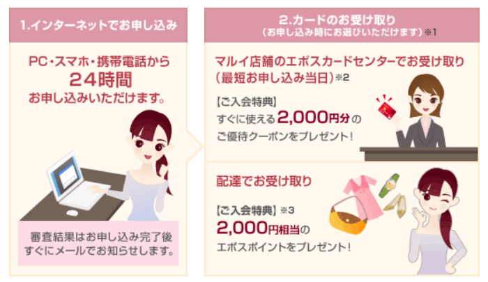 エポスカード店舗受け取り