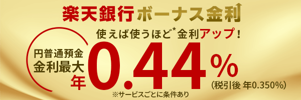 楽天銀行PR広告バナー